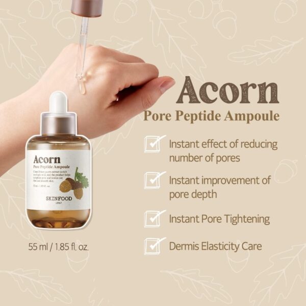 SKINFOOD Acorn Pore Peptide Ampoule 55mL - Image 3