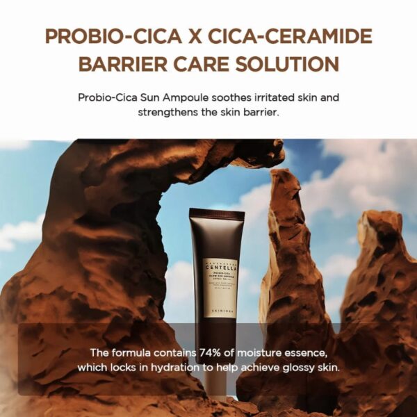 Skin1004 Madagascar Centella Probio-Cica Glow Sun Ampoule SPF50+PA++++ - Image 4