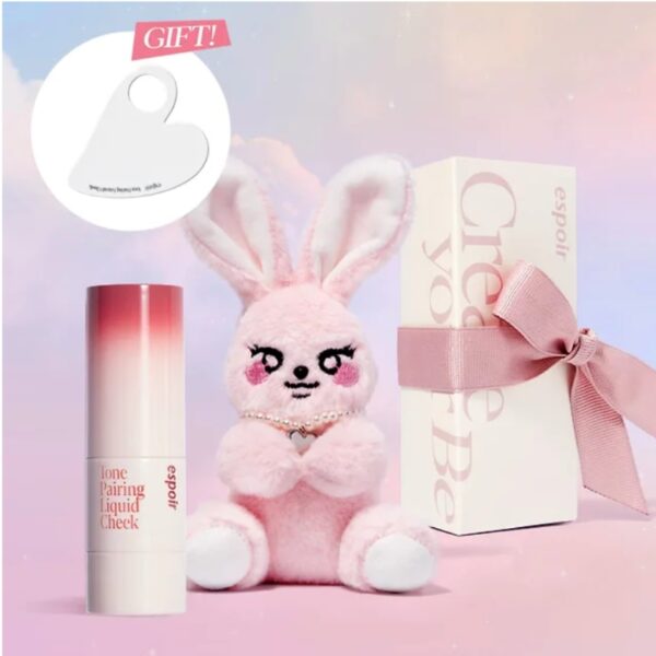 espoir Tone Pairing Liquid Cheek #Rosy Bunny (+Keychain & mixing palette + sticker)