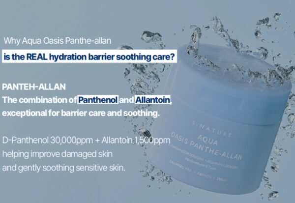 S.NATURE Aqua Oasis Panthe-Allan Calming 60Pads (+Cream 10ml) - Image 6