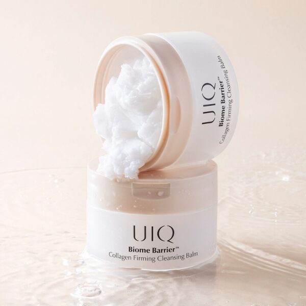 UIQ Biome Barrier Collagen Firming Cleansing Balm (+Biome Remedy Cooling 4 pads) - Image 2