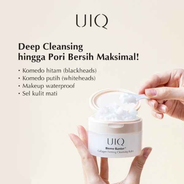 UIQ Biome Barrier Collagen Firming Cleansing Balm (+Biome Remedy Cooling 4 pads) - Image 3