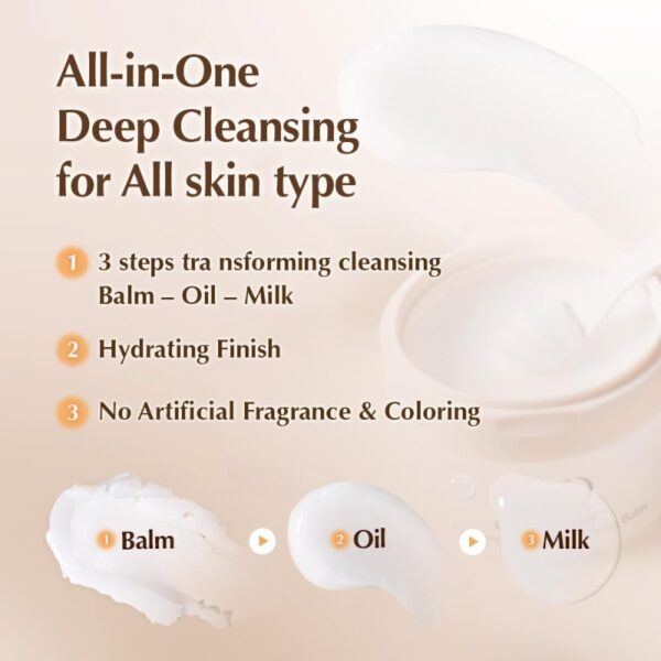 UIQ Biome Barrier Collagen Firming Cleansing Balm (+Biome Remedy Cooling 4 pads) - Image 5