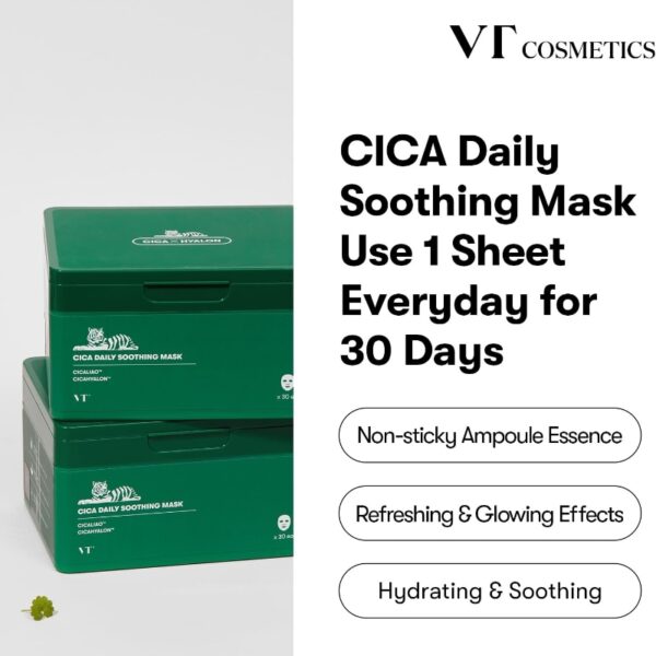 VT C Cica Daily Soothing Mask [#30 masks] - Image 4