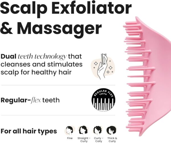 Tangle Teezer The Scalp Exfoliator & Massager [#Pretty Pink] - Image 4