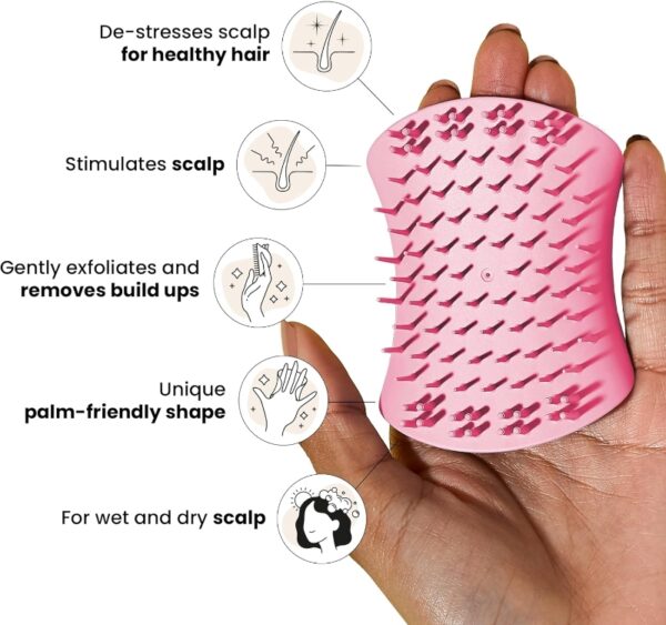 Tangle Teezer The Scalp Exfoliator & Massager [#Pretty Pink] - Image 2