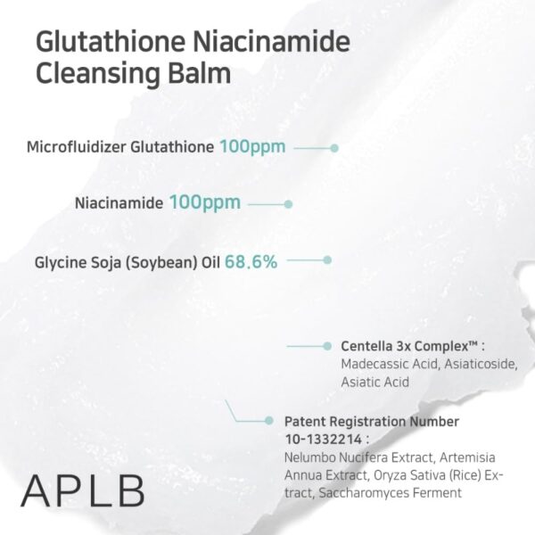 APLB Glutathione Niacinamide Cleansing Balm - Image 4