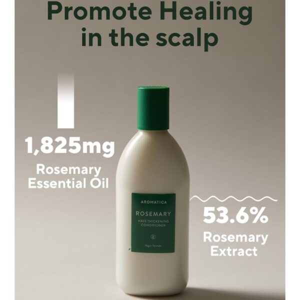 AROMATICA Rosemary Hair Thickening Conditioner 400mL - Image 2