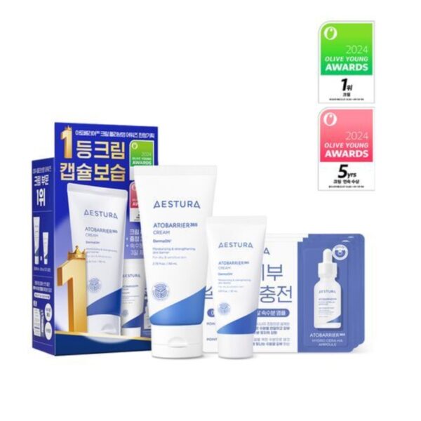 AESTURA Atobarrier365 Cream 80ml Set (+30ml+Cera-Hyal Moisture Ampoule)