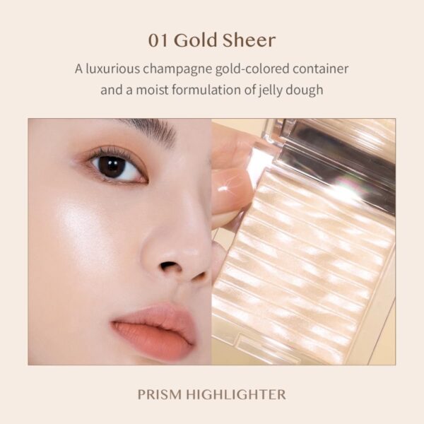 CLIO Prism Highlighter Set [#01 Gold Shear] (+Cream highlighter) - Image 5