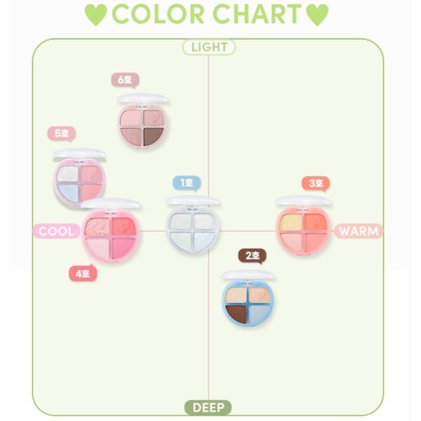 colorgram TINTIN Dory Eyeshadow Palette Set [#06 Mochi Tory] (+nunussi brush & sticker) - Image 7