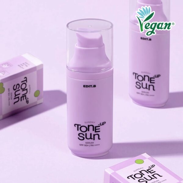 EDIT.B Sunday Tone Up Sun Serum 55ml SPF50+ PA++++55ml - Image 5