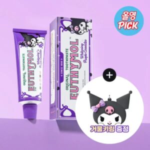 Kuromi x EUTHYMOL Whitening Purple Toothpaste 106g (+Mirror Keychain)