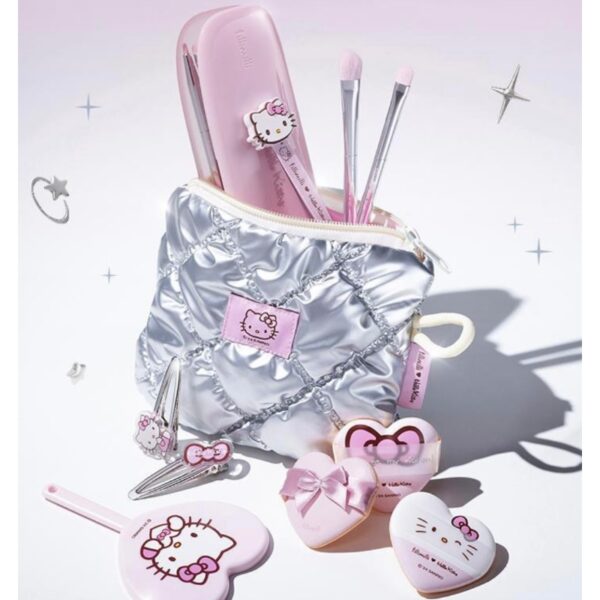 Hello Kitty x Fillimilli Eye Brush Pro Collection Silver Edition (+Hello Kitty Silver Keyring) - Image 5