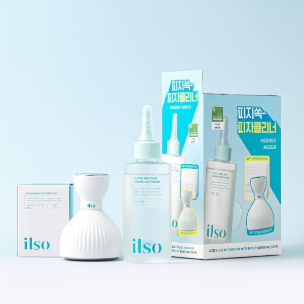 ilso Super Melting Sebum Softener 150ml Set (+Cotton Pad 40P+Cooling Massager) - Image 2