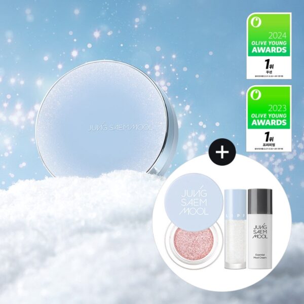 JUNGSAEMMUL Essential Skin Nuder Cushion SPF50+ PA+++ Special Set (+Refill +Glitterpot +Lip-Pression Glittering Topper +Mool Cream)