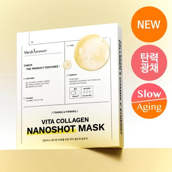 MediAnswer Vita Collagen Nanoshot Mask [#5 sheets]