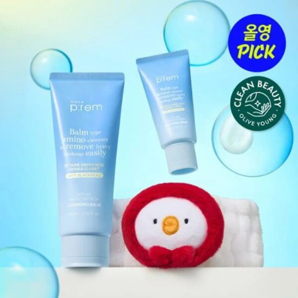 makeprem Safe Me Amino Refresh Cleansing Balm 100ml Set (+20ml+BEBE THE ORI Cleansing Band)