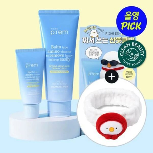 makeprem Safe Me Amino Refresh Cleansing Balm 100ml Set (+20ml+BEBE THE ORI Cleansing Band) - Image 7