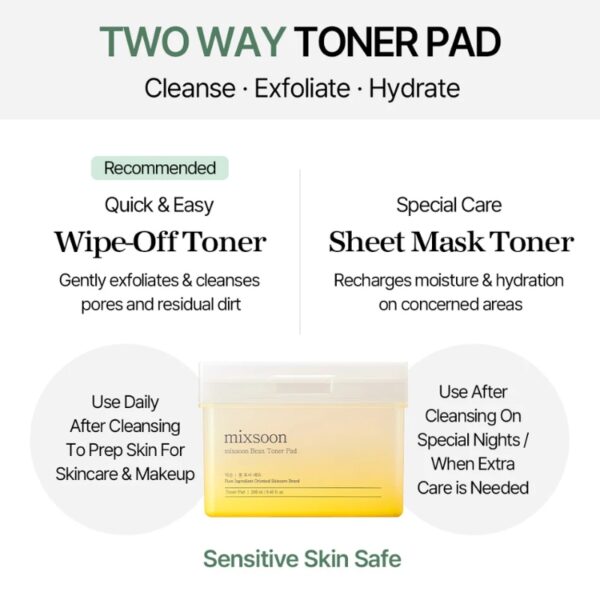 Mixsoon Bean Toner Pad - Image 3