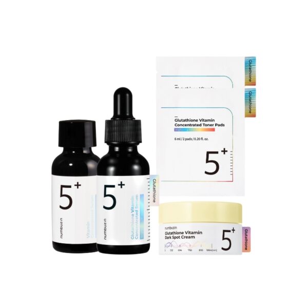 numbuzin No.5+ Vitamin Concentrated Serum 30mL Double Set (+No.5 Pads 2ea +No.5 Cream)