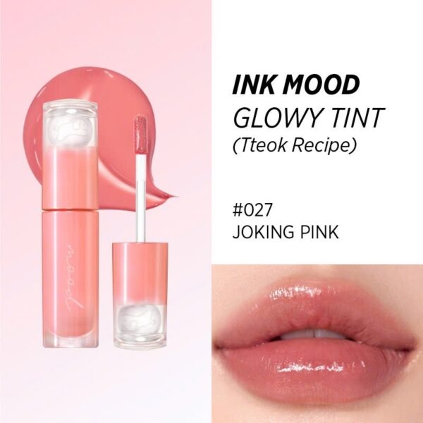 Peripera Ink Mood Glowy Tint Set [#27 Joking Pink] (+Sheer blur color balm 02) - Image 2