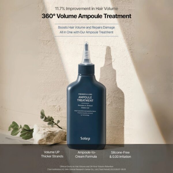 Solep Premier Hi-Gro Ampoule Treatment 150mL (+shampoo 100mL) - Image 4