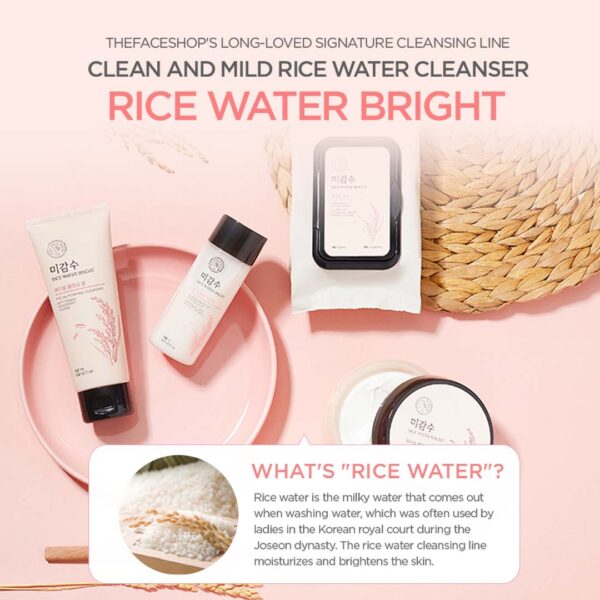 THE FACE SHOP Rice Water Bright Cleansing Lotion 200mL - Image 3