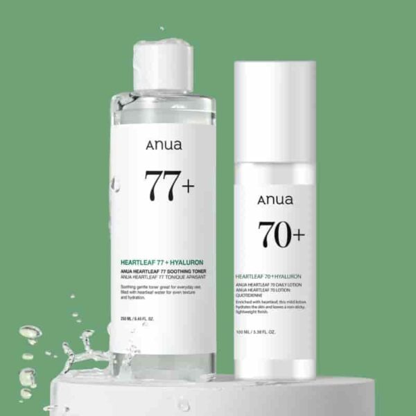 Anua Heartleaf 77 Soothing Toner 250ml (+Lotion 100ml) Set