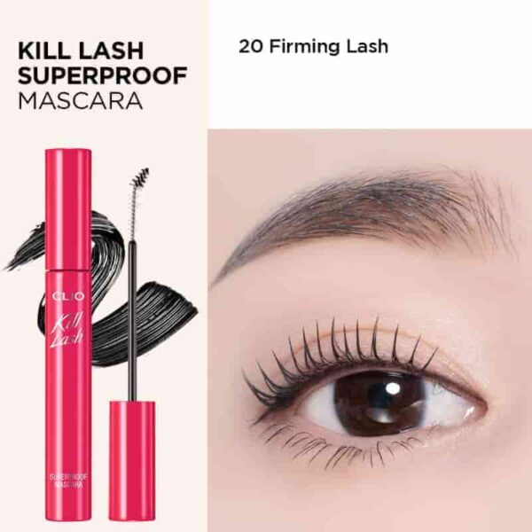 NEW💖 Clio Kill Lash Superproof Mascara 1+1 Special Set [#20 BOUNCY LASH] - Image 2