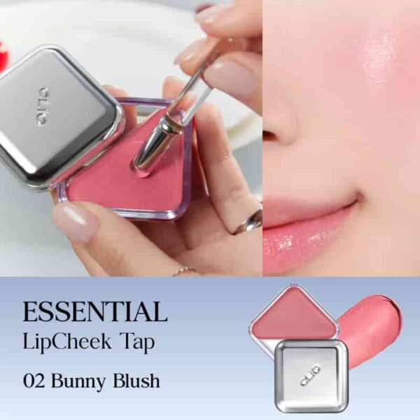 Clio Essential LipCheek Tap [#02 Bunny Blush] - Image 3