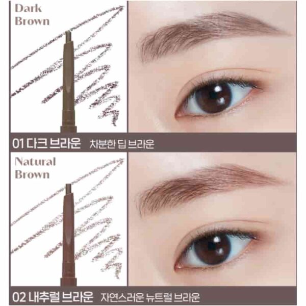 ETUDE Bare Edge Slim Brow [#5 Colors] - Image 3