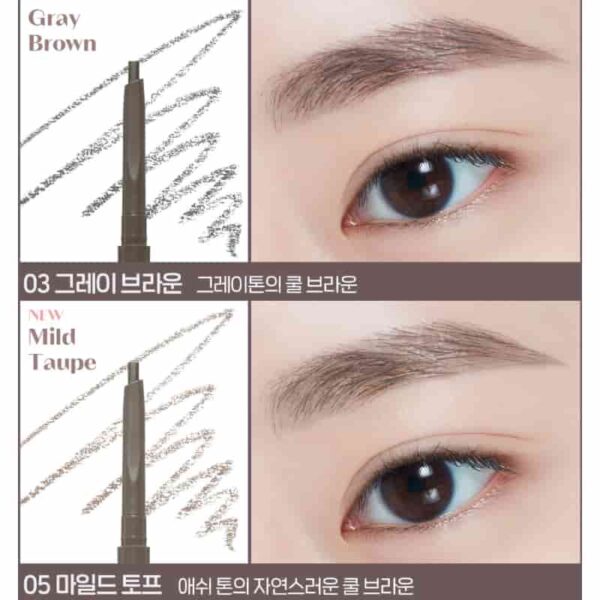 ETUDE Bare Edge Slim Brow [#5 Colors] - Image 4