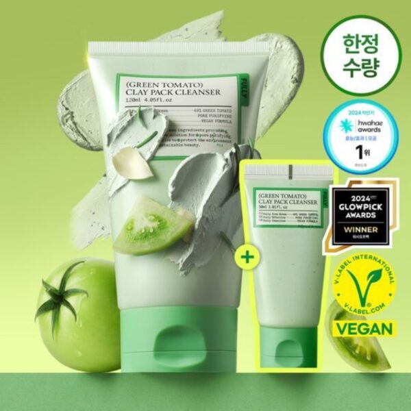 FULLY Green Tomato Clay Pack Cleanser Set (+30ml)