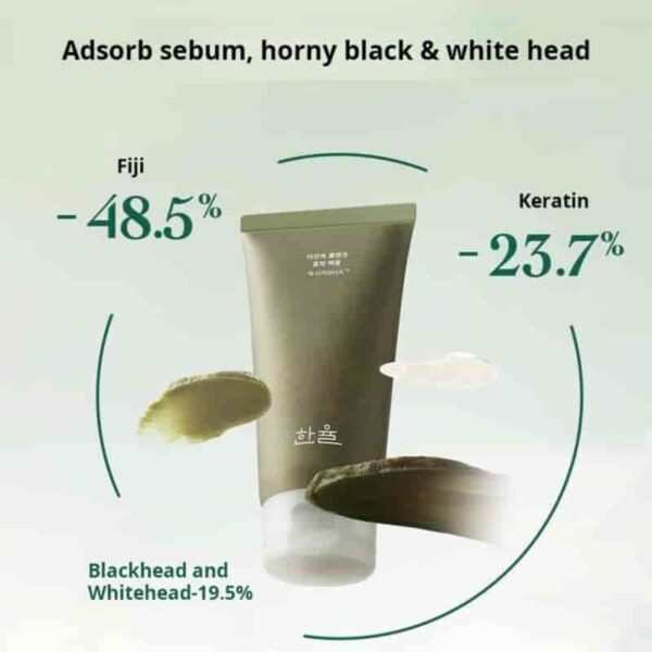 HANYUL Pure Artemisia Cleansing Pack Foam 120ml (+ 15ml +Dual Brush) - Image 2