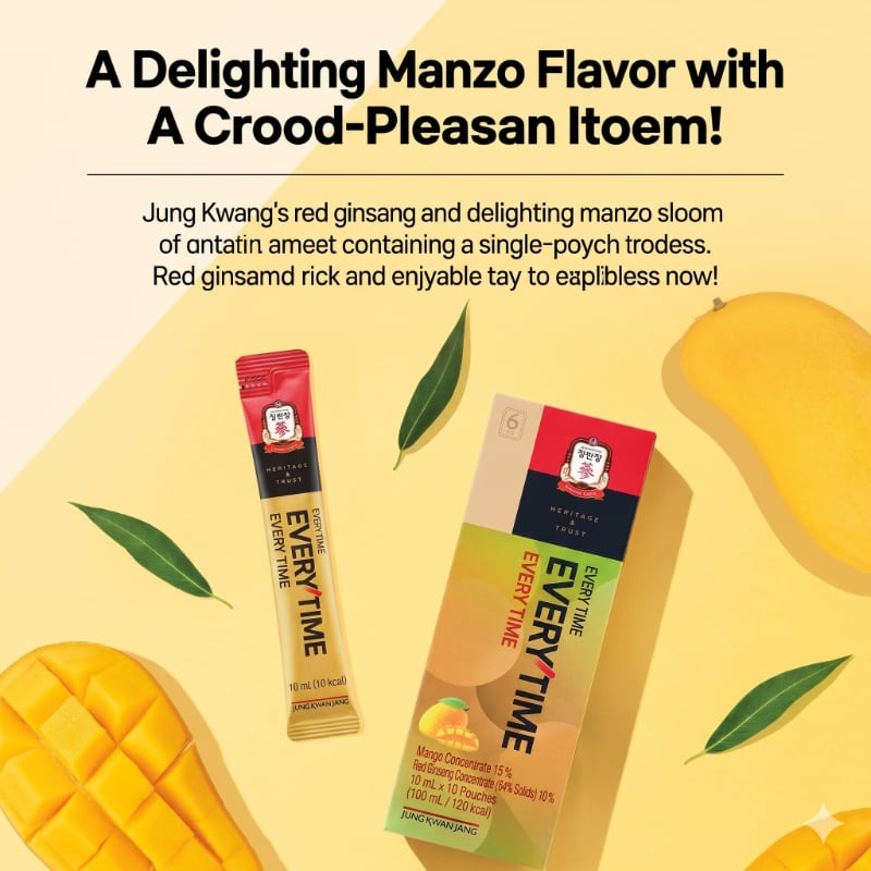 KGC Jung Kwan Jang Every Time Mango Flavor (20 Sticks) - Image 3