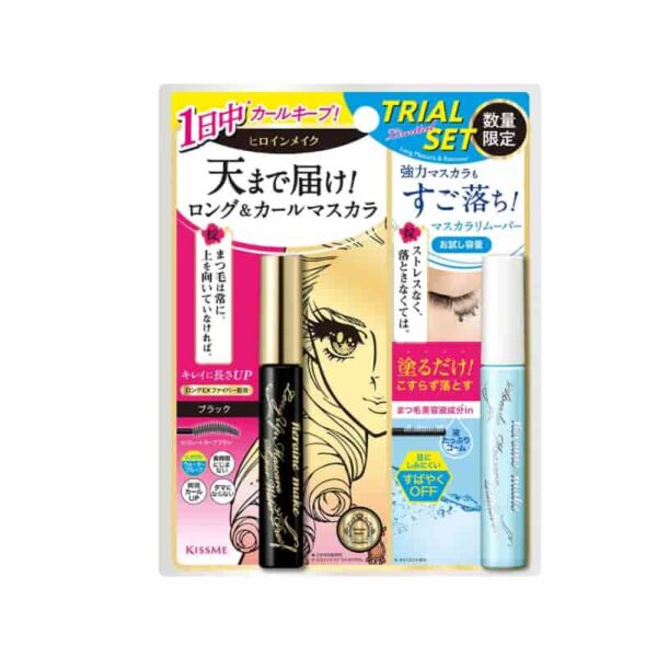 Kiss me Heroine Makeup Long Up Mascara Super Waterproof [#01 Deep Black] (+Remover)