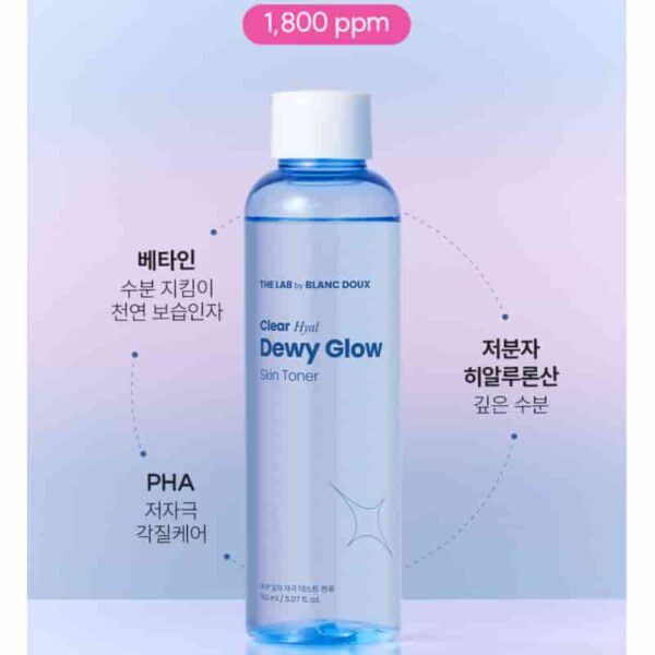 THE LAB by BLANC DOUX Clear Hyal Dewy Glow Skin Toner - Image 3