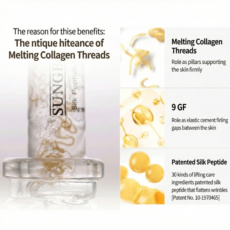 SUNGBOON EDITOR Silk Peptide EGF Heart-Fit Volume Lifting Ampoule 40ml Double Pack - Image 2