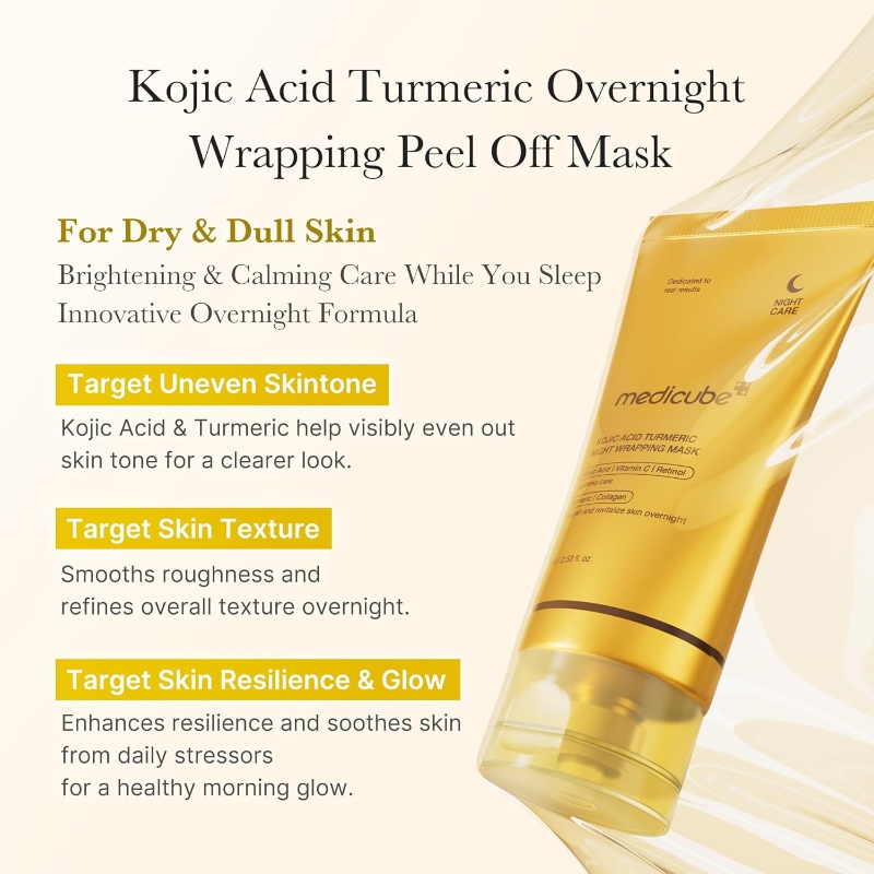 Medicube Kojic Acid Turmeric Night Wrapping Mask - Image 2