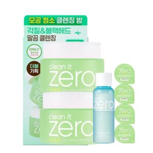 BANILA CO Clean It Zero Cleansing Balm Pore Clarifying Double Pack (+ 4ea+ Lip & Eye Remover)