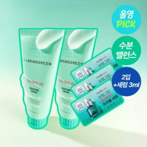 BRINGGREEN Tea Tree Cica Soothing Cream Plus 200ml Set (+ Serum 3p)