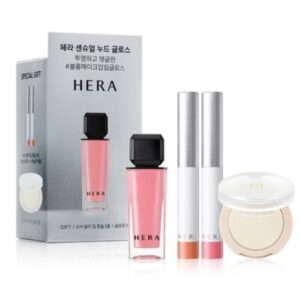 HERA Sensual Nude Gloss Set [#380 Cherish] (+2 Lip Pencil + Glow Balm)