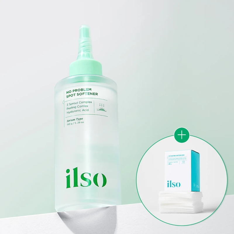 ilso No Problem Spot Softener 150g Set (+40 Cotton Pads)