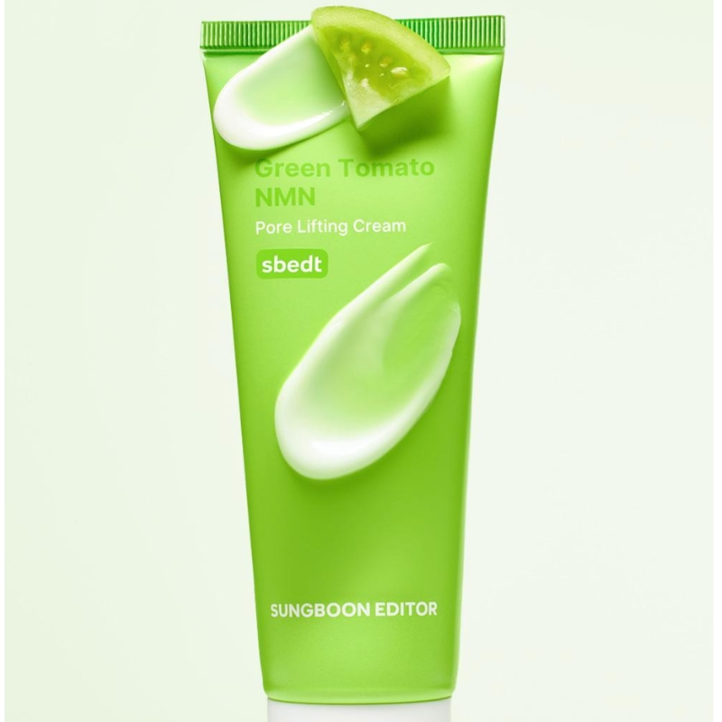 POKEMON x SUNGBOON EDITOR Green Tomato NMN Pore Lifting Cream 50ml Double Pack (+Keyring+Stickers) - Image 3