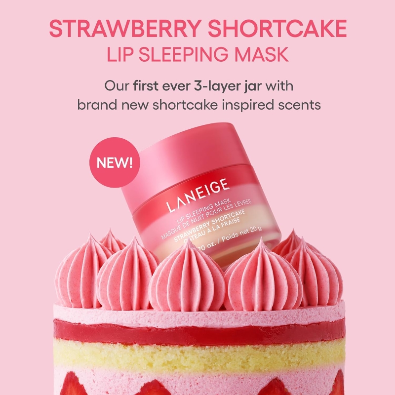 LANEIGE Lip Sleeping Mask Strawberry Shortcake (Single/Set) - Image 2