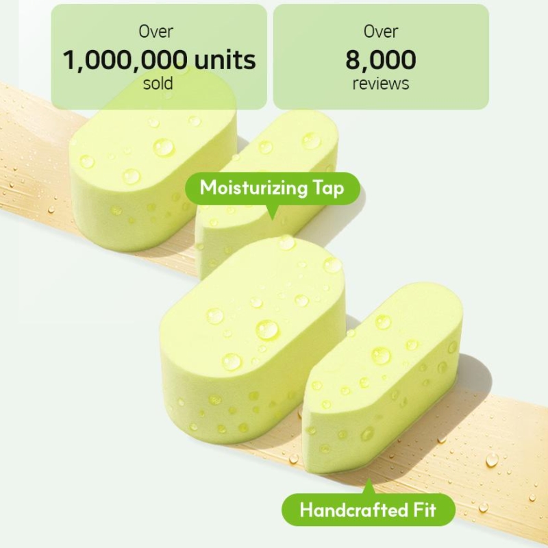THE TOOL LAB Happyrim Sponge 4P Set (Bullet 2P+Jumbo 2P) + Puff Cleansing Soap - Image 2
