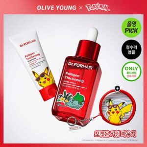 Dr.forhair Folligen Thickening Scalp Serum Set (+Shampoo + Pokemon keyring pouch)