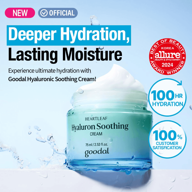Goodal Heartleaf Hyaluron Soothing Cream Set (+Refill +Mini Bag) - Image 3