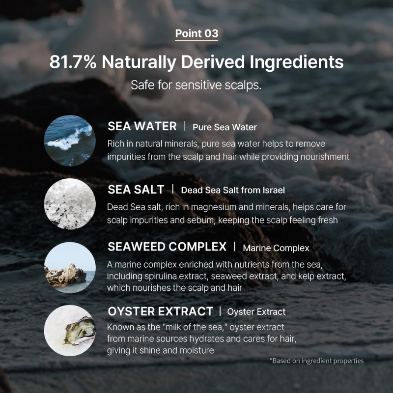 growus Sea Salt Therapy Shampoo EX 500g Special Set (+50g) - Image 3
